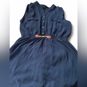 Indigo Navy Blue Sleeveless Dress